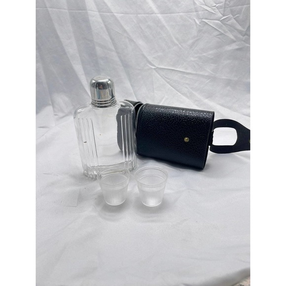 VTG flask and cup set in holder - Picture 9 of 12
